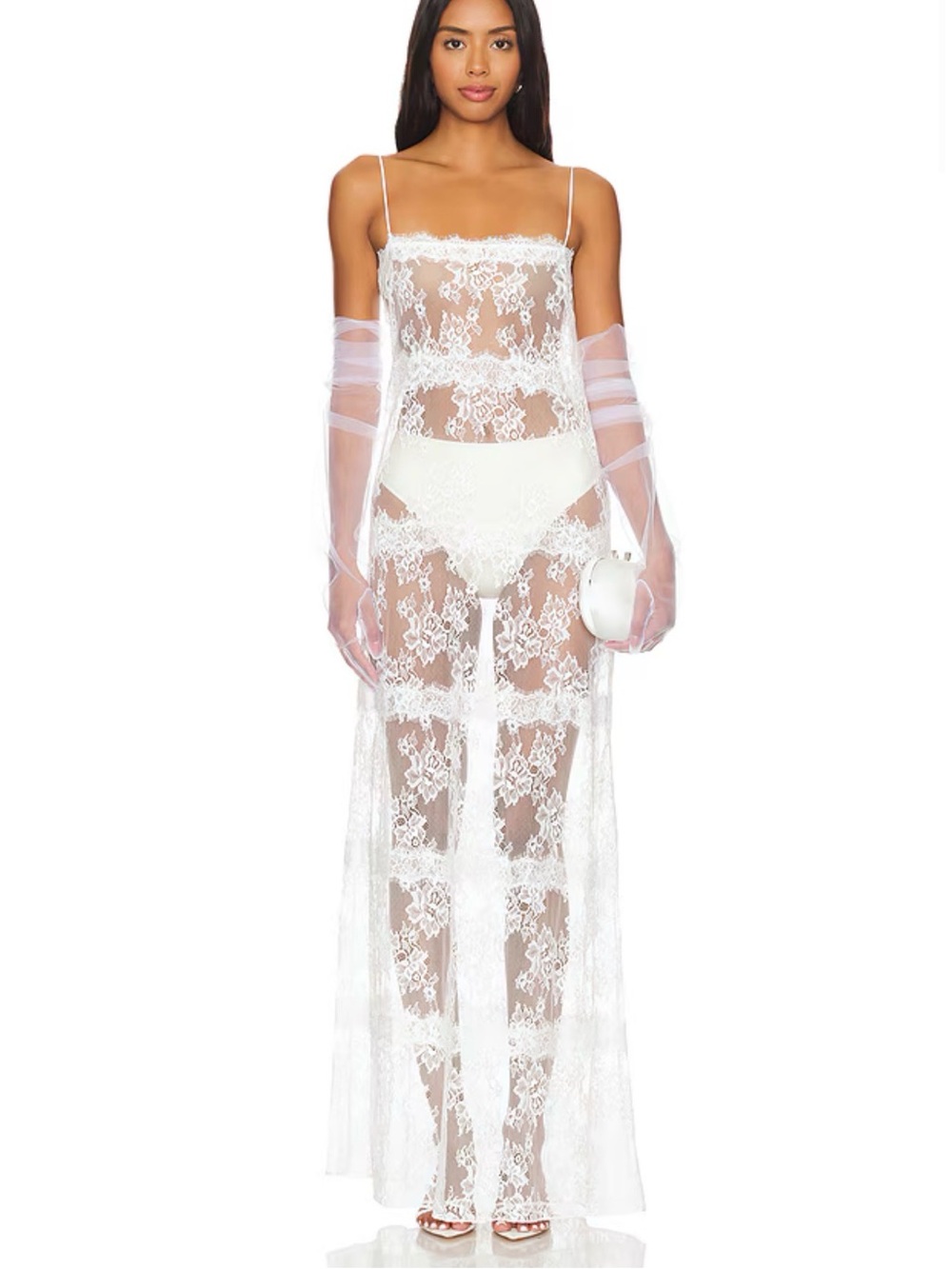 x Maggie MacDonald Maggie Sheer Maxi Dress